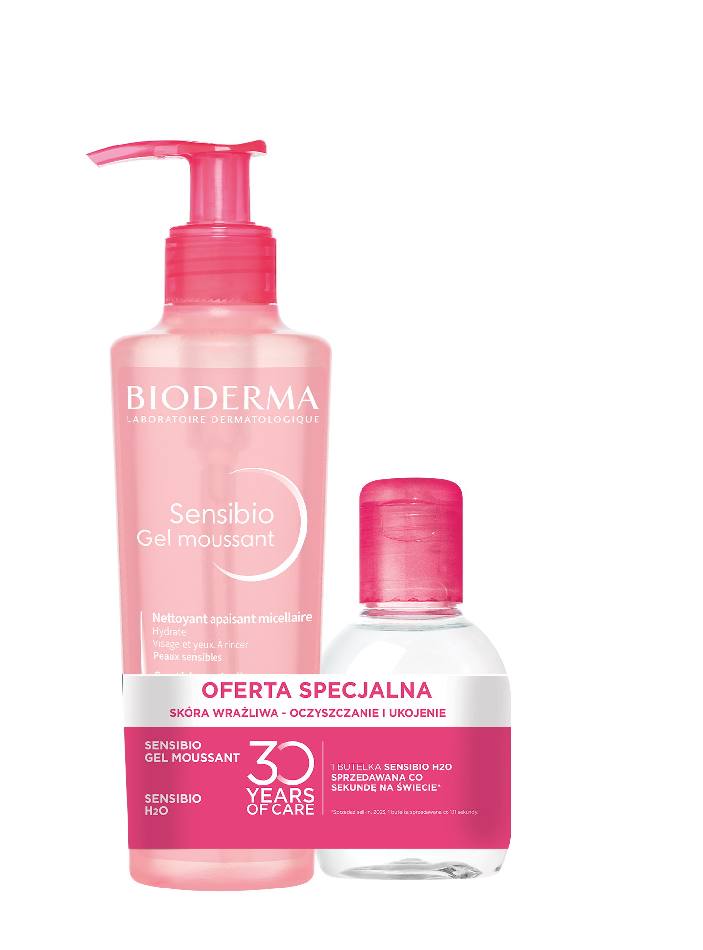 Bioderma Set Sensibio (Gel Moussant 200ml + H2O 100ml)