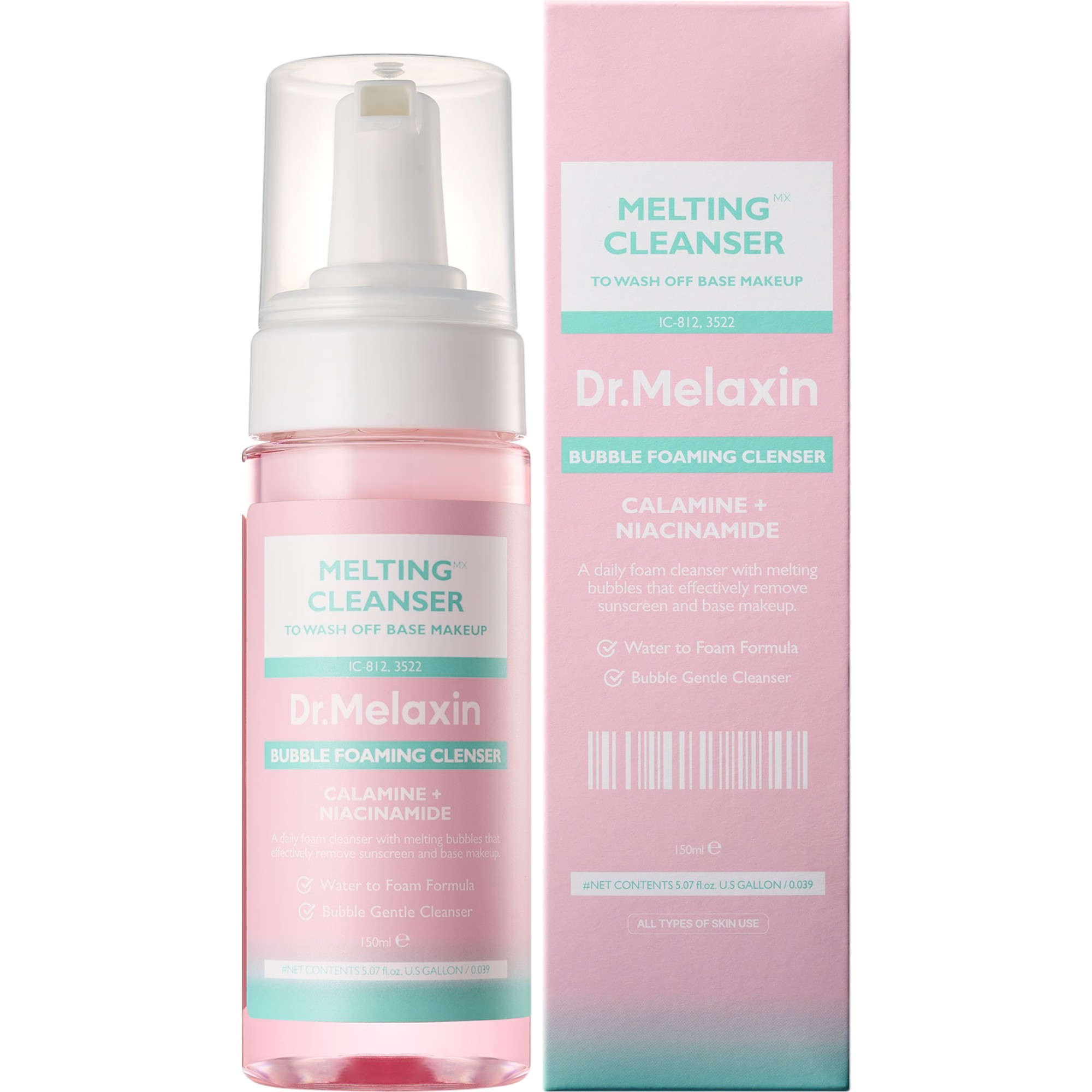 Dr.Melaxin Melting Cleanser, Nawilżająca pianka oczyszczająca do twarzy 