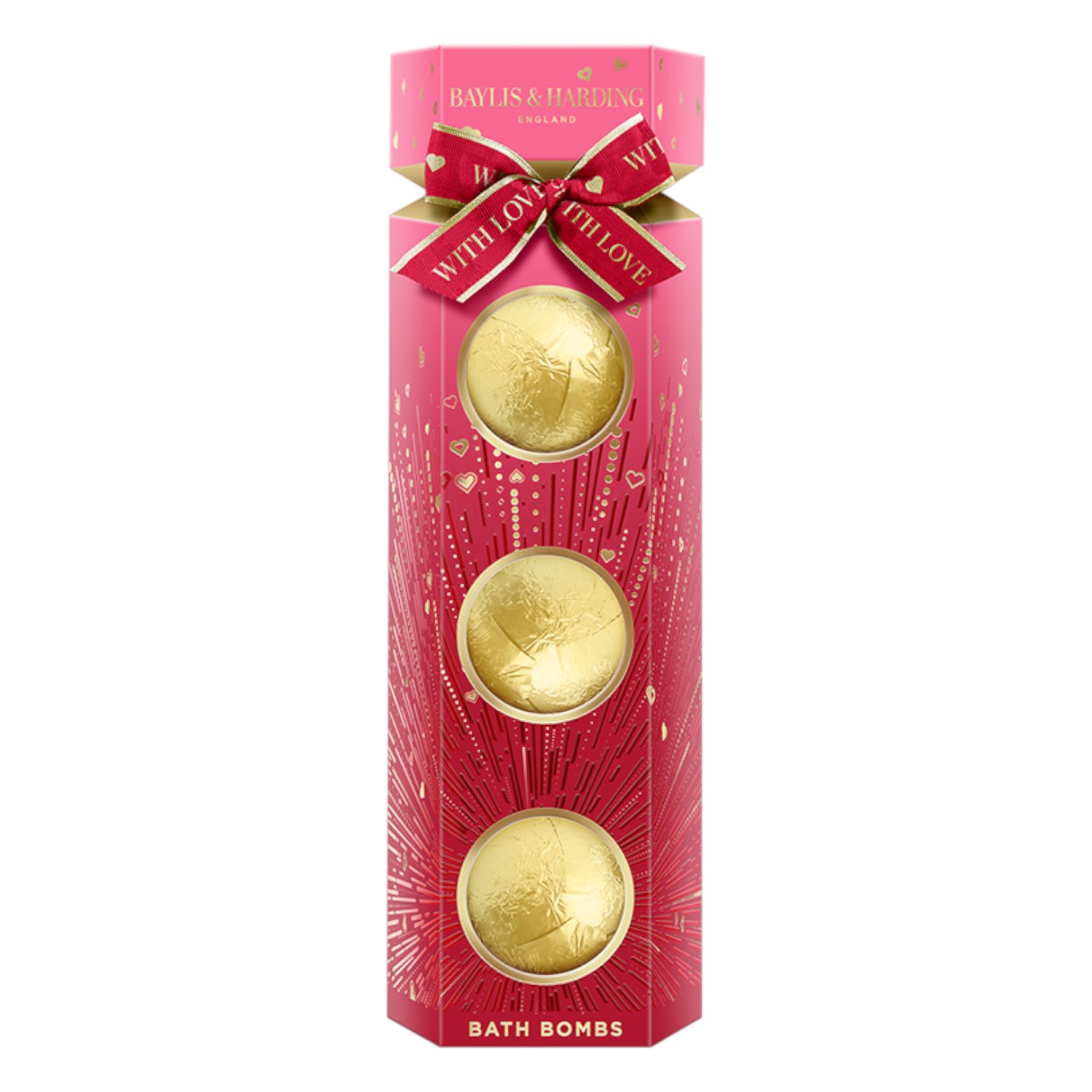 Baylis&Harding Midnight Cherry Luxury Bath Bomb Trio Gift Set I