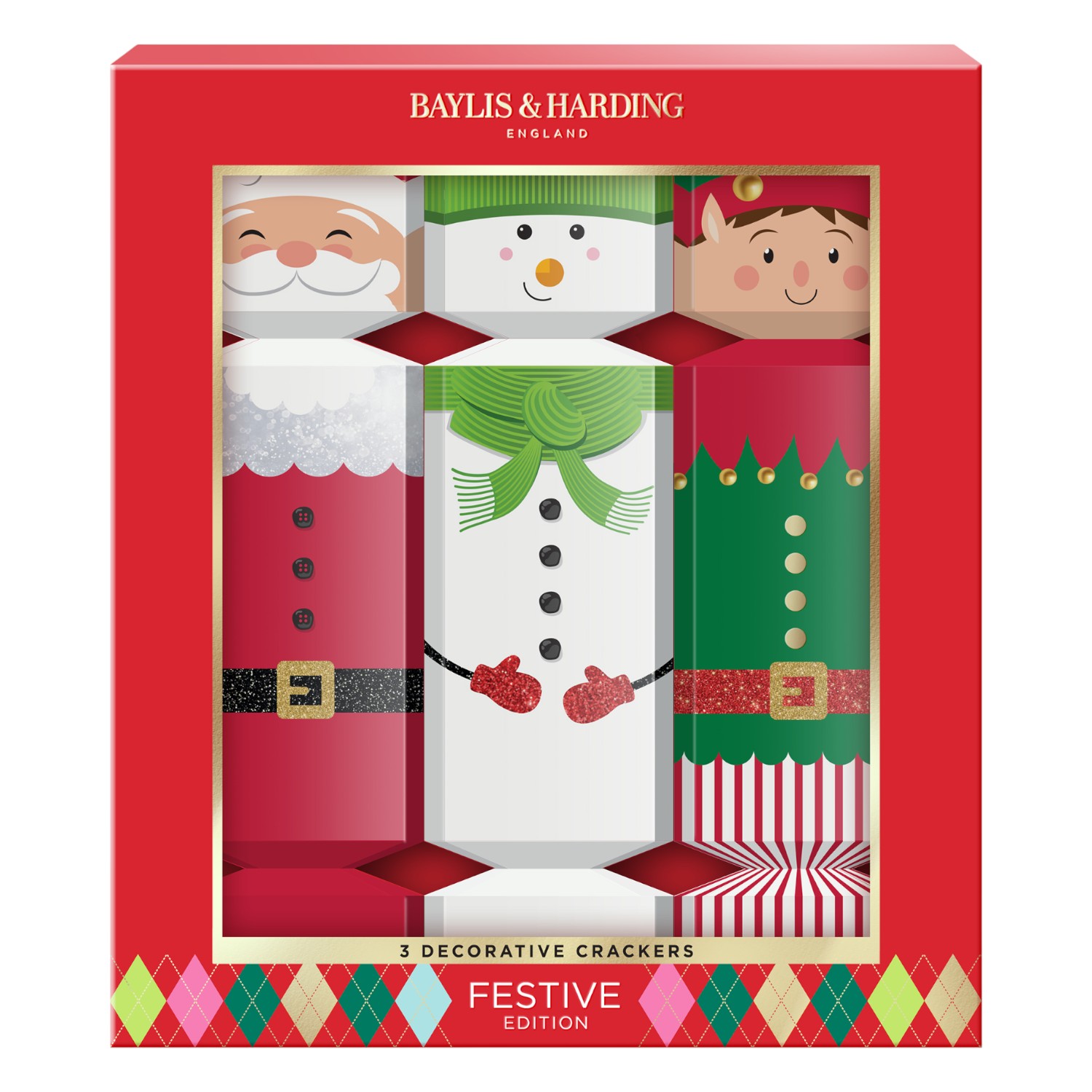 Baylis&Harding Festive Edition Decorative Crackers Gift Set