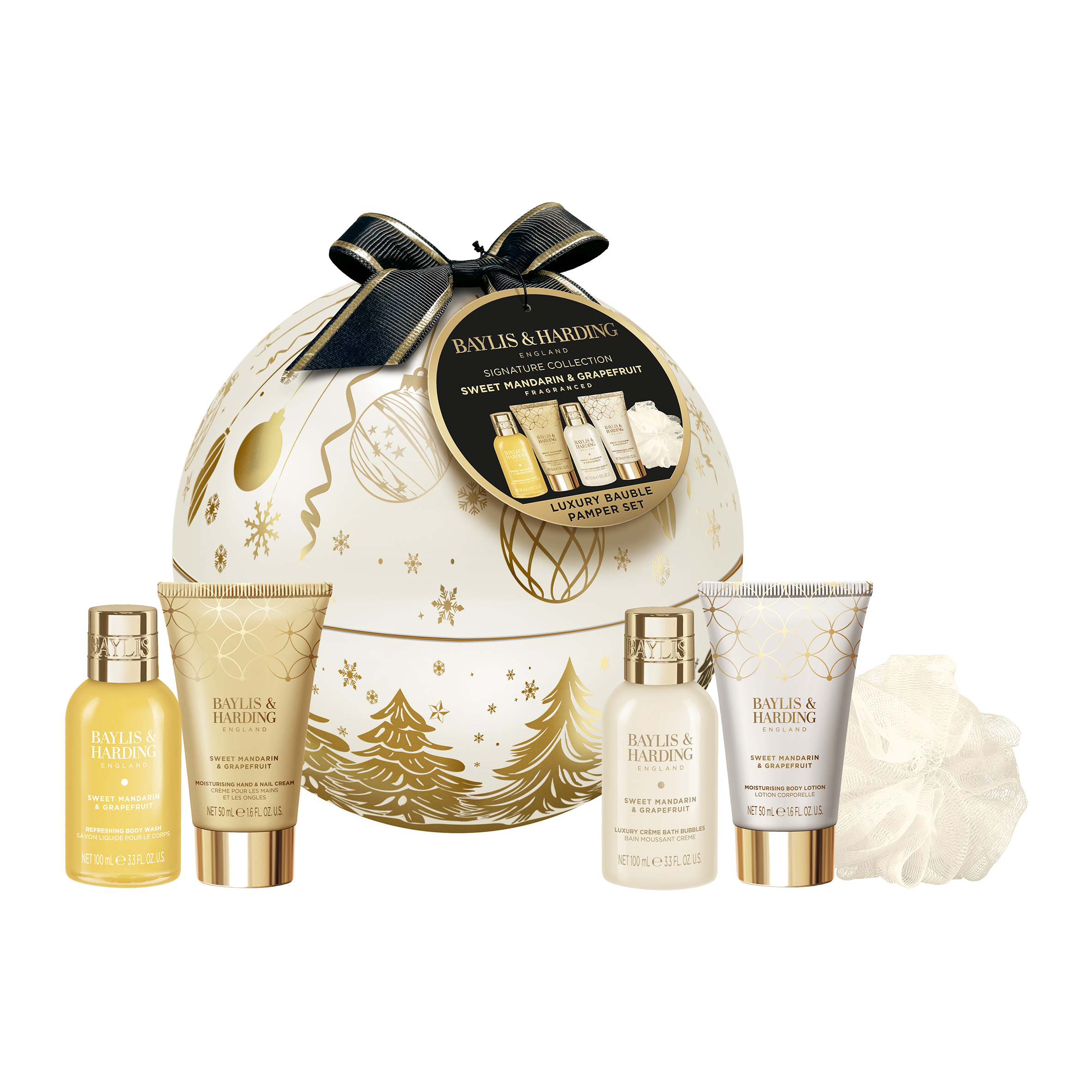 Baylis&Harding Sweet Mandarin&Grapefruit Luxury Bauble Tin Gift Set