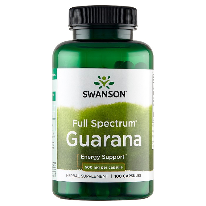 Swanson Guarana 500 mg Preparat wspierający witalność Kapsułki
