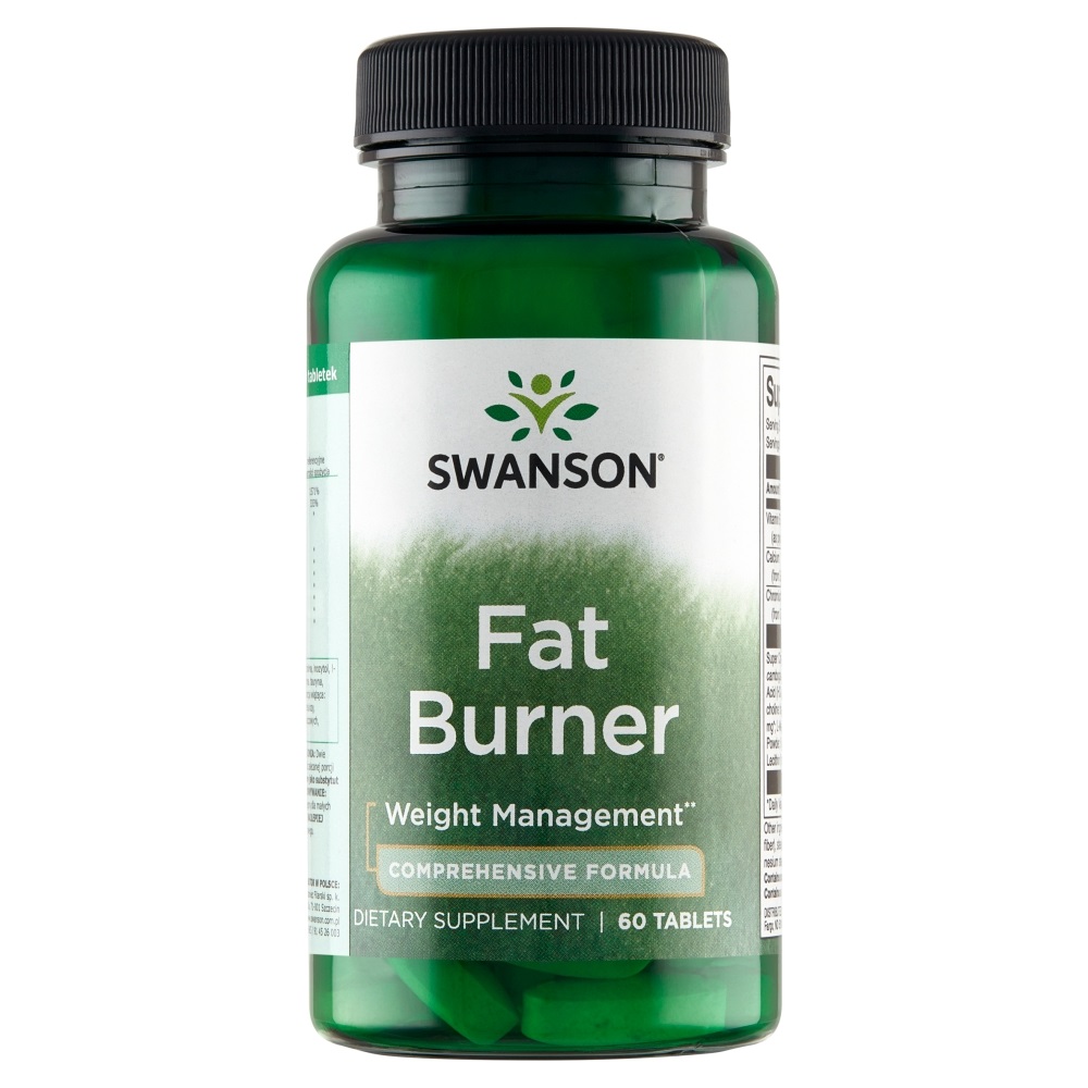 Swanson Fat Burner Preparat wspomagający redukcję wagi Tabletki