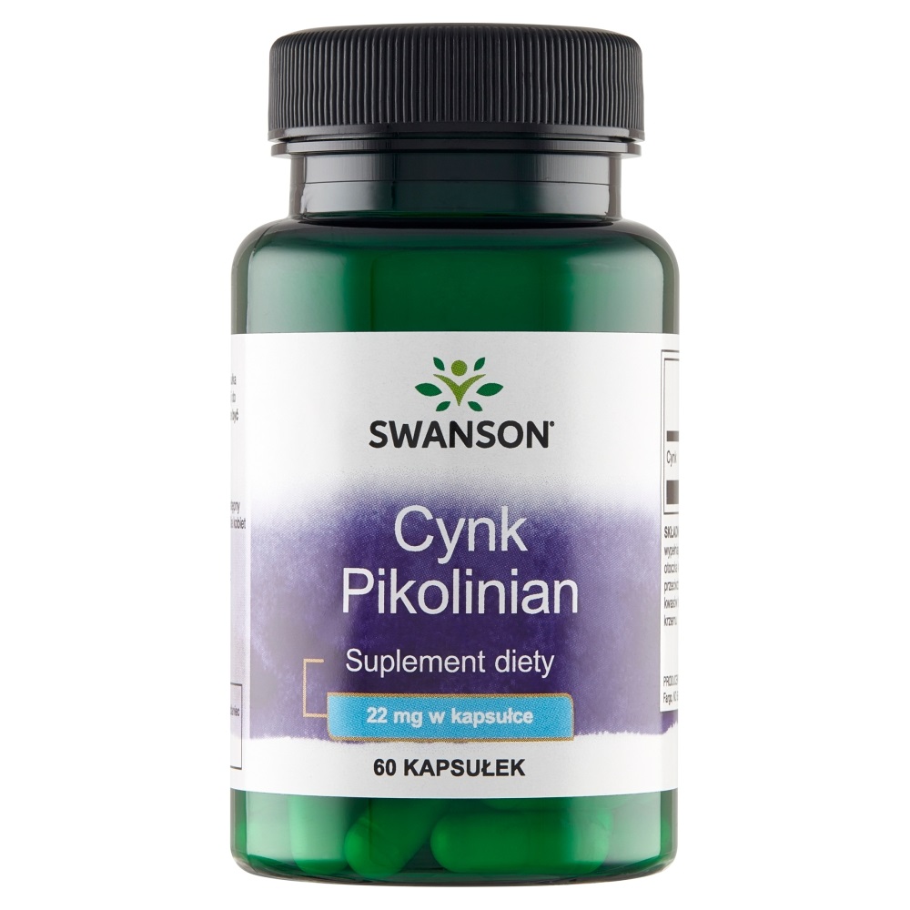 Swanson Cynk Pikolinian 22 mg Kapsułki 