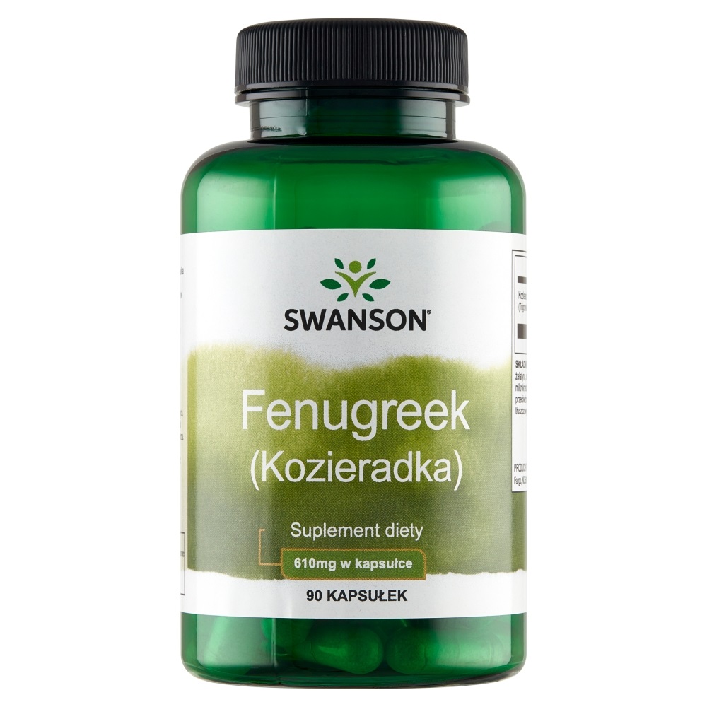 Swanson Fenugreek Kozieradka 610 mg, Kapsułki 90 szt.