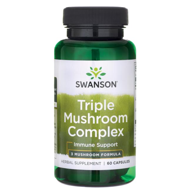 Swanson Full Spectrum Triple Mushroom Complex 500 mg Kapsułki