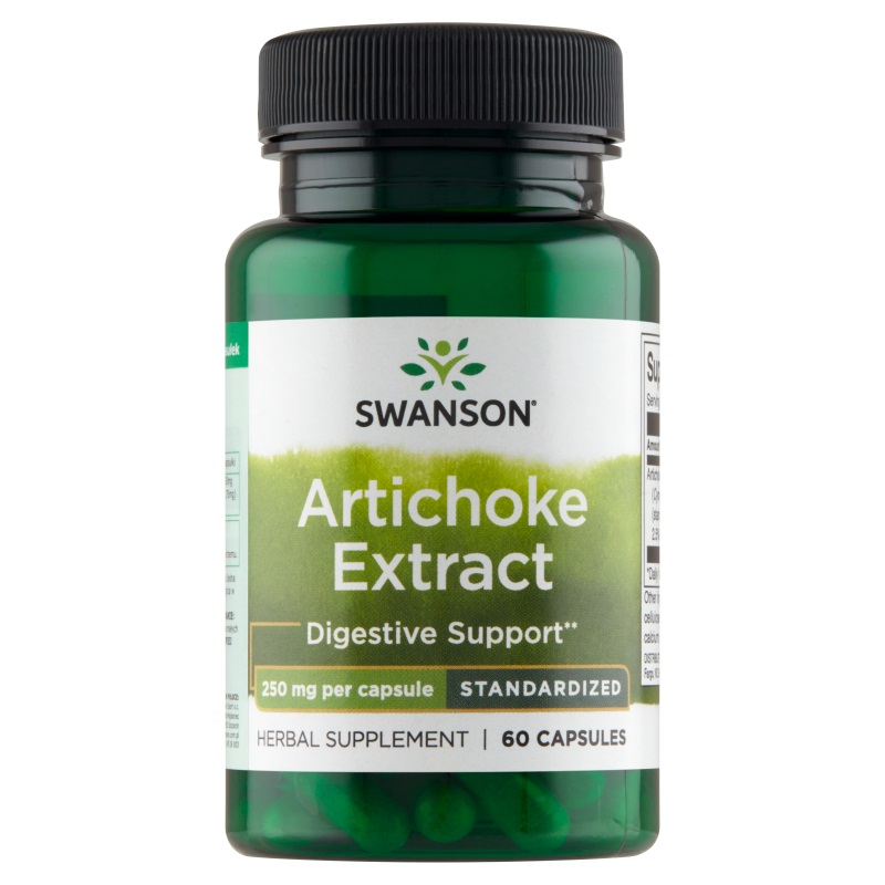 Swanson Artichoke Karczoch 250 mg Kapsułki, 60 szt.