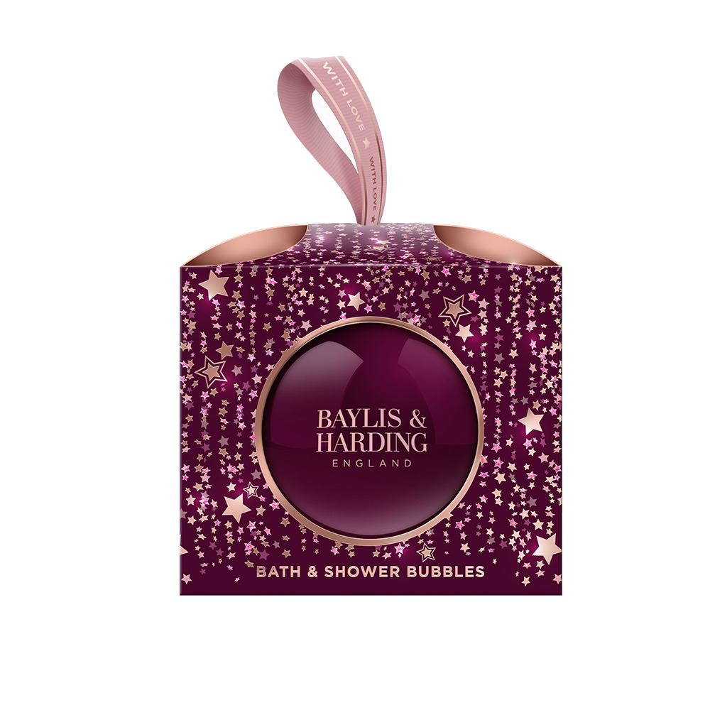 Baylis&Harding Wild Cherry&Vanilla Festive Bauble Gift Płyn do kąpieli