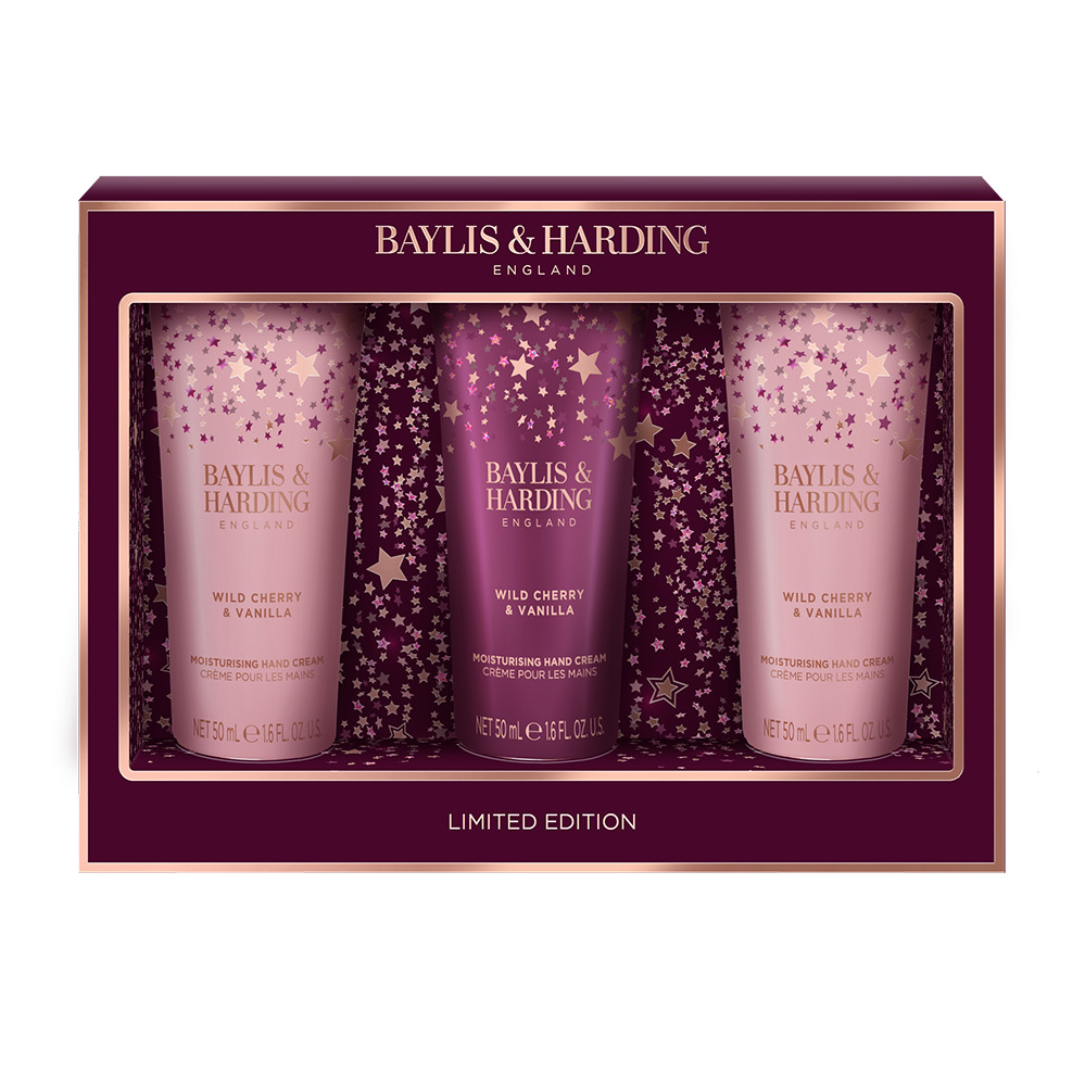 Baylis&Harding Wild Cherry&Vanilla Luxury Hand Treats Gift Set Zestaw prezentowy