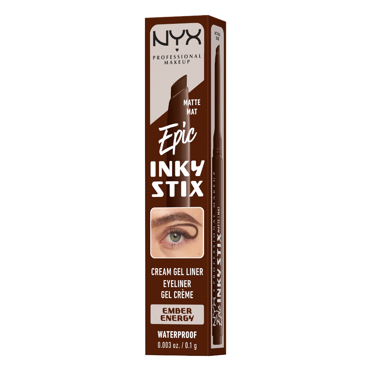 NYX Epic Inky Stix Kremowo-żelowy eyeliner, Ember Energy