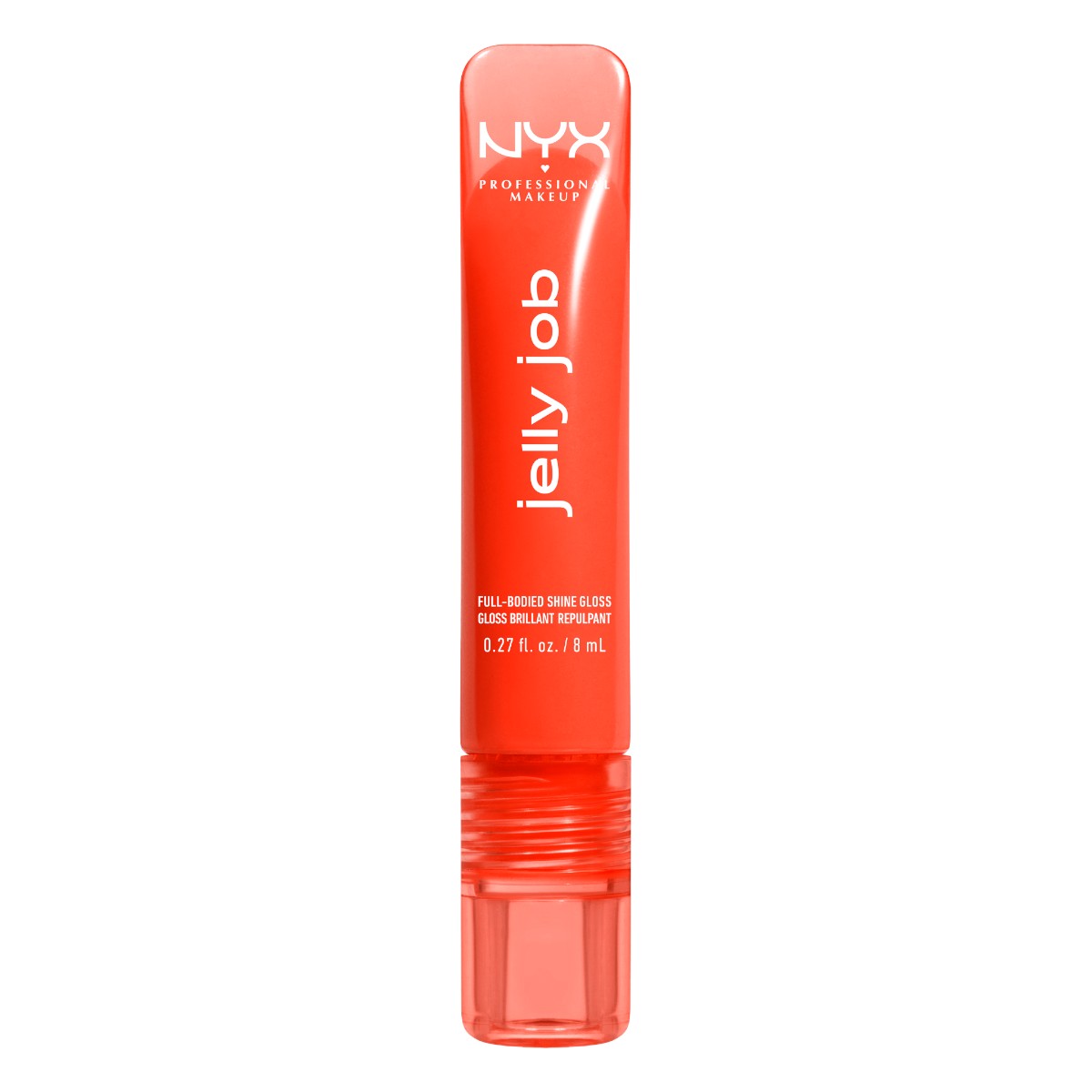 NYX Jelly Job Błyszczyk do ust z wysokim połyskiem, Orange Ya Jelly