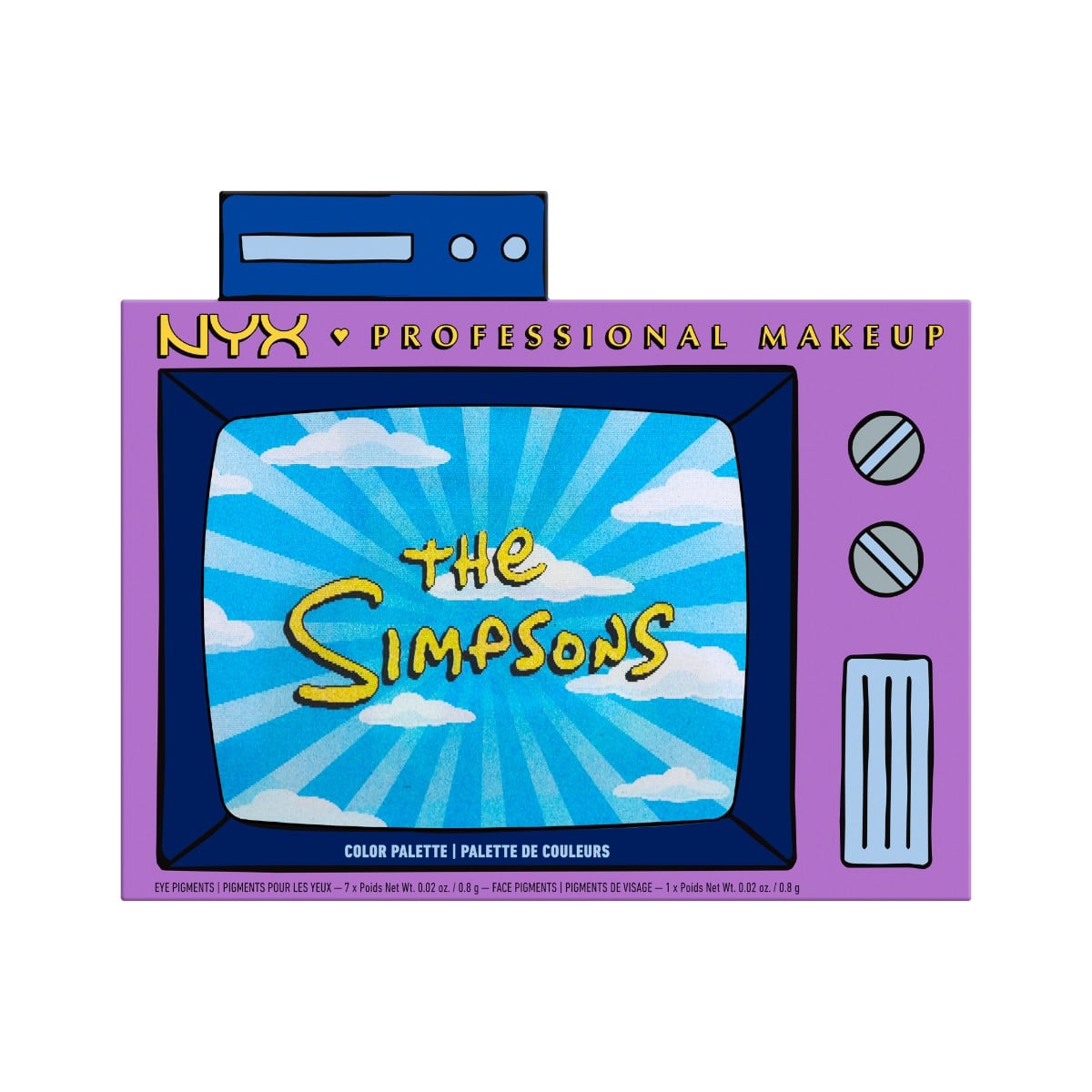 Nyx The Simpsons Simpson Family Palette Paleta cieni do powiek
