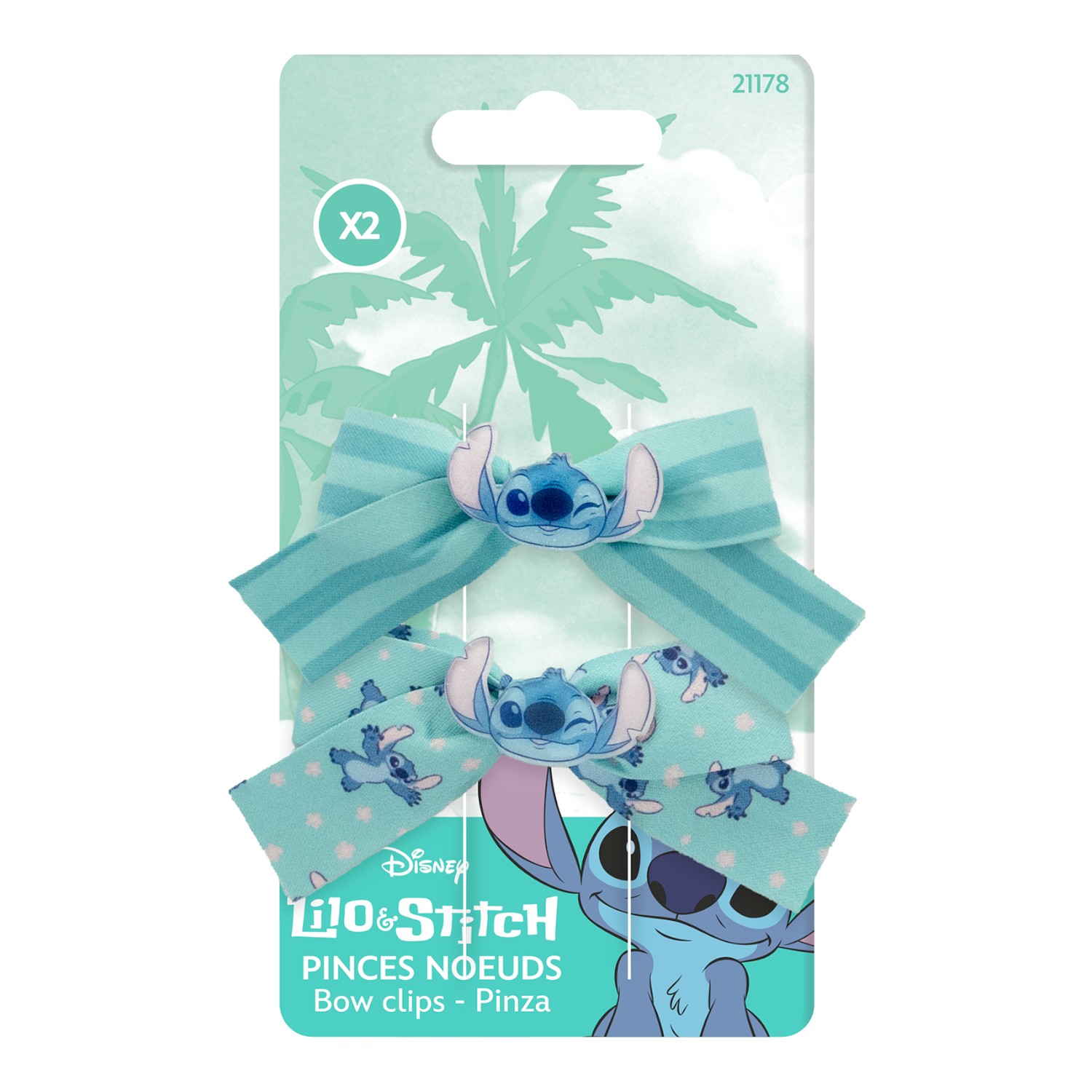 Disney Stitch Spinki kokardki 2 szt.
