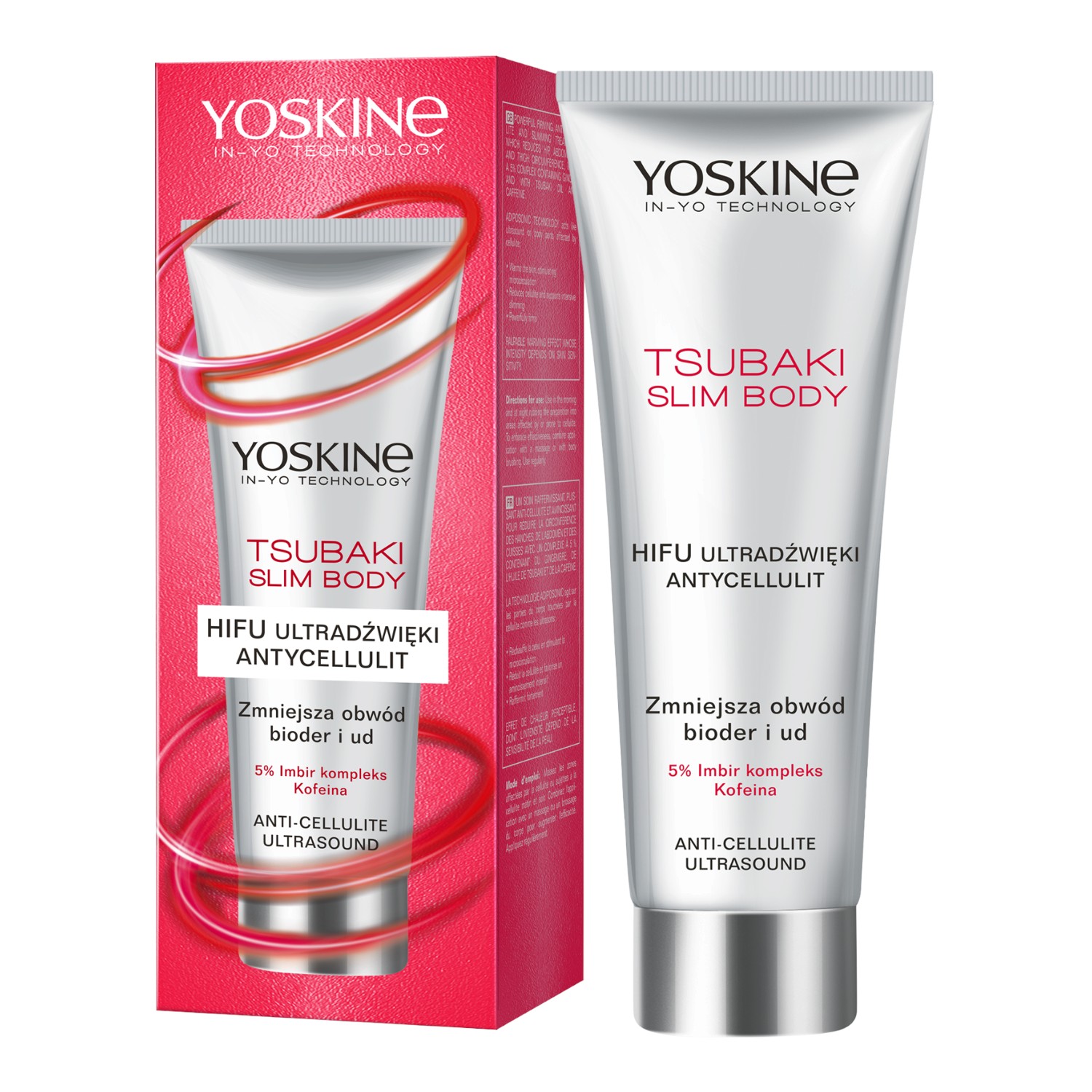 Yoskine Tsubaki Slim Body HIFU ultradźwięki - antycellulit Koncentrat do ciała, 200 ml