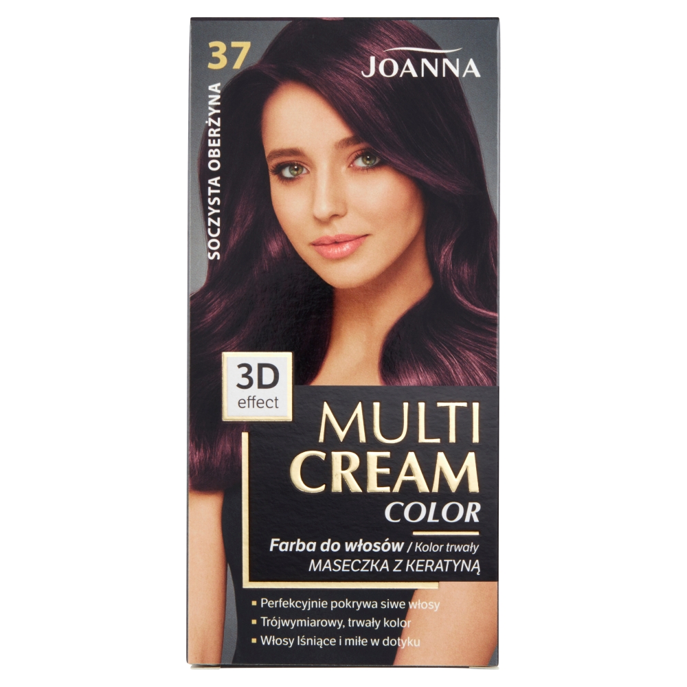 Joanna Multi Cream Color Farba do włosów, 37 Soczysta oberżyna