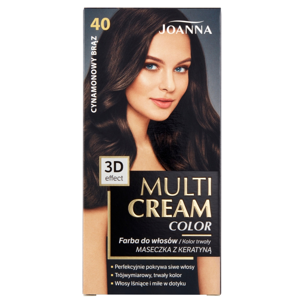 Joanna Multi Cream Color Farba do włosów, 40 Cynamonowy Brąz