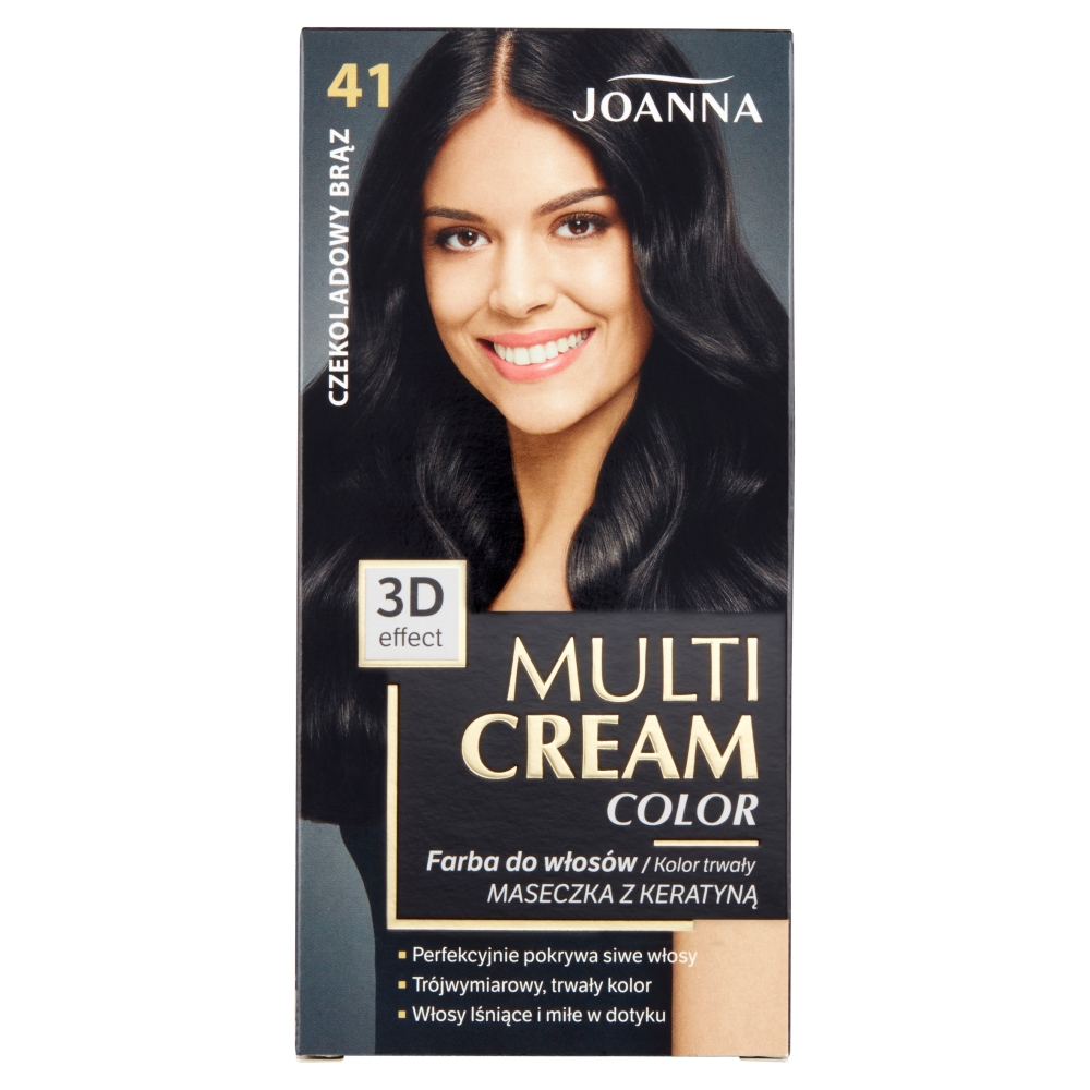 Joanna Multi Cream Color Farba do włosów, 41 Czekoladowy Brąz