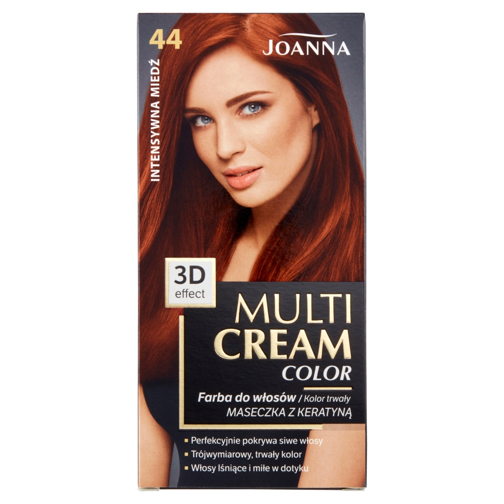 Joanna Multi Cream Color Farba do włosów, 44 Intensywna miedź