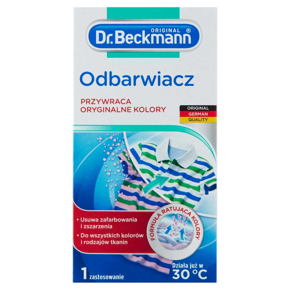 Dr. Beckmann Odbarwiacz, Przywraca oryginalne kolory
