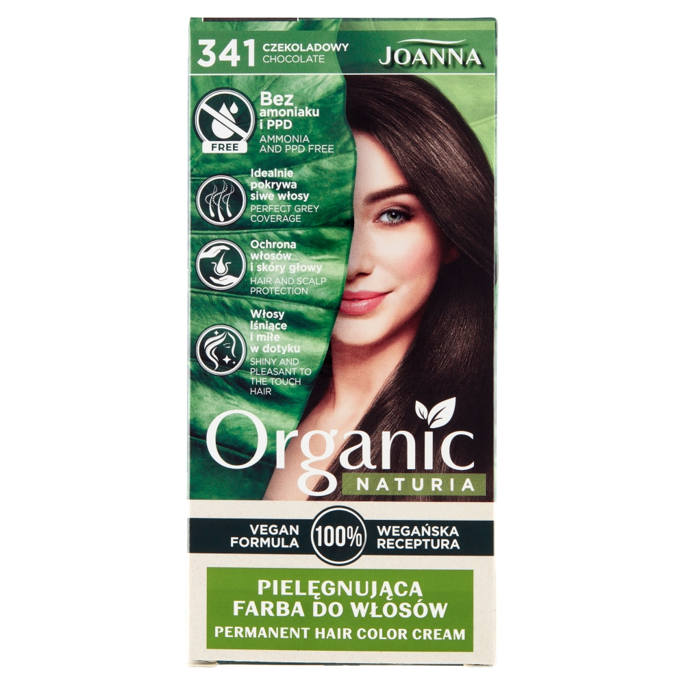 Joanna Naturia Organic Vegan Farba do włosów Czekoladowy 341