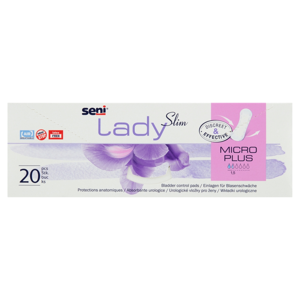 Seni Lady Slim Micro Plus, Wkładki urologiczne dla kobiet