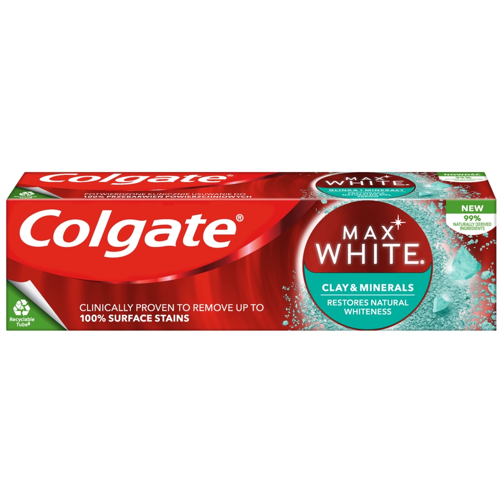 Colgate Pasta do zębów Max White Clay & Minerals 75 ml