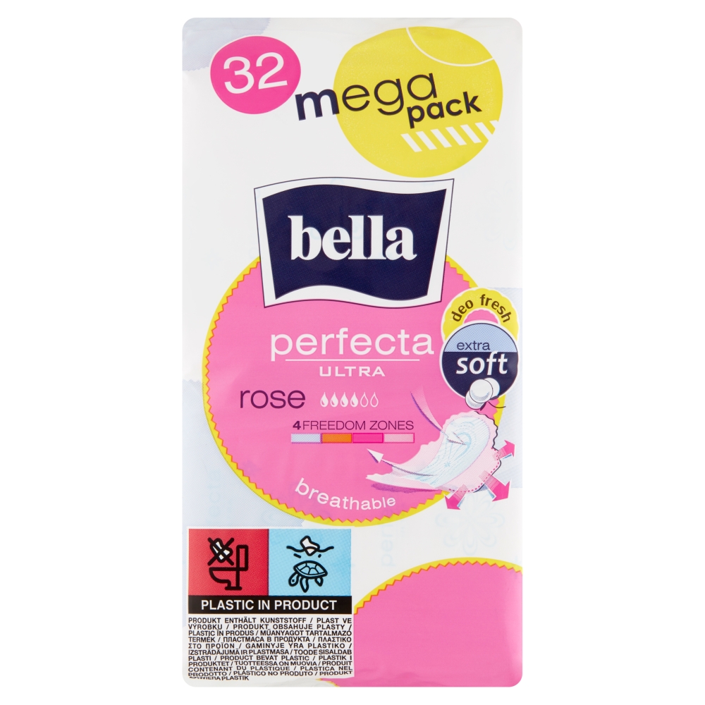 Bella Perfecta Ultra Rose podpaski, 32 szt.