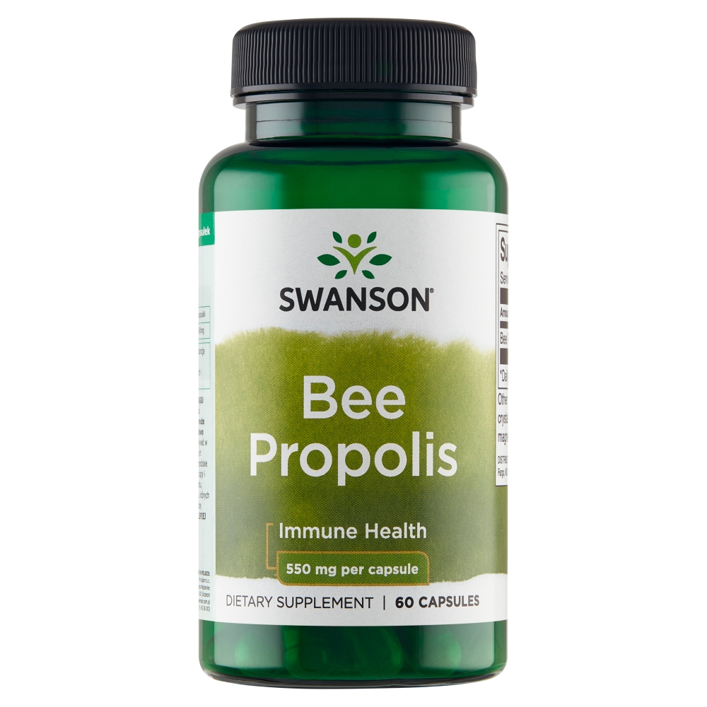 Swanson Bee Propolis 550 mg Kapsułki, 60 szt.