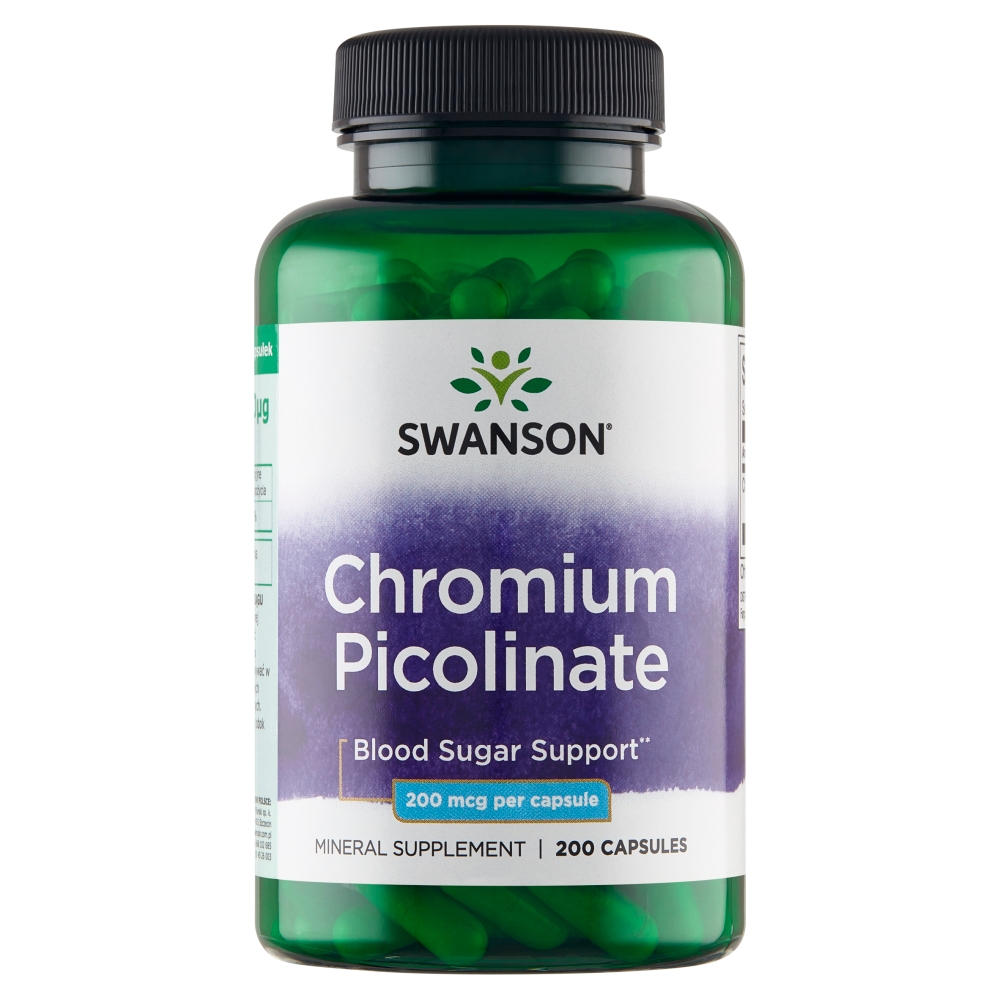 Swanson Pikolinian Chromu 200 mcg Kapsułki