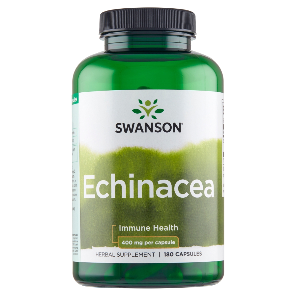 Swanson Echinacea 400 mg Kapsułki, 180 szt.