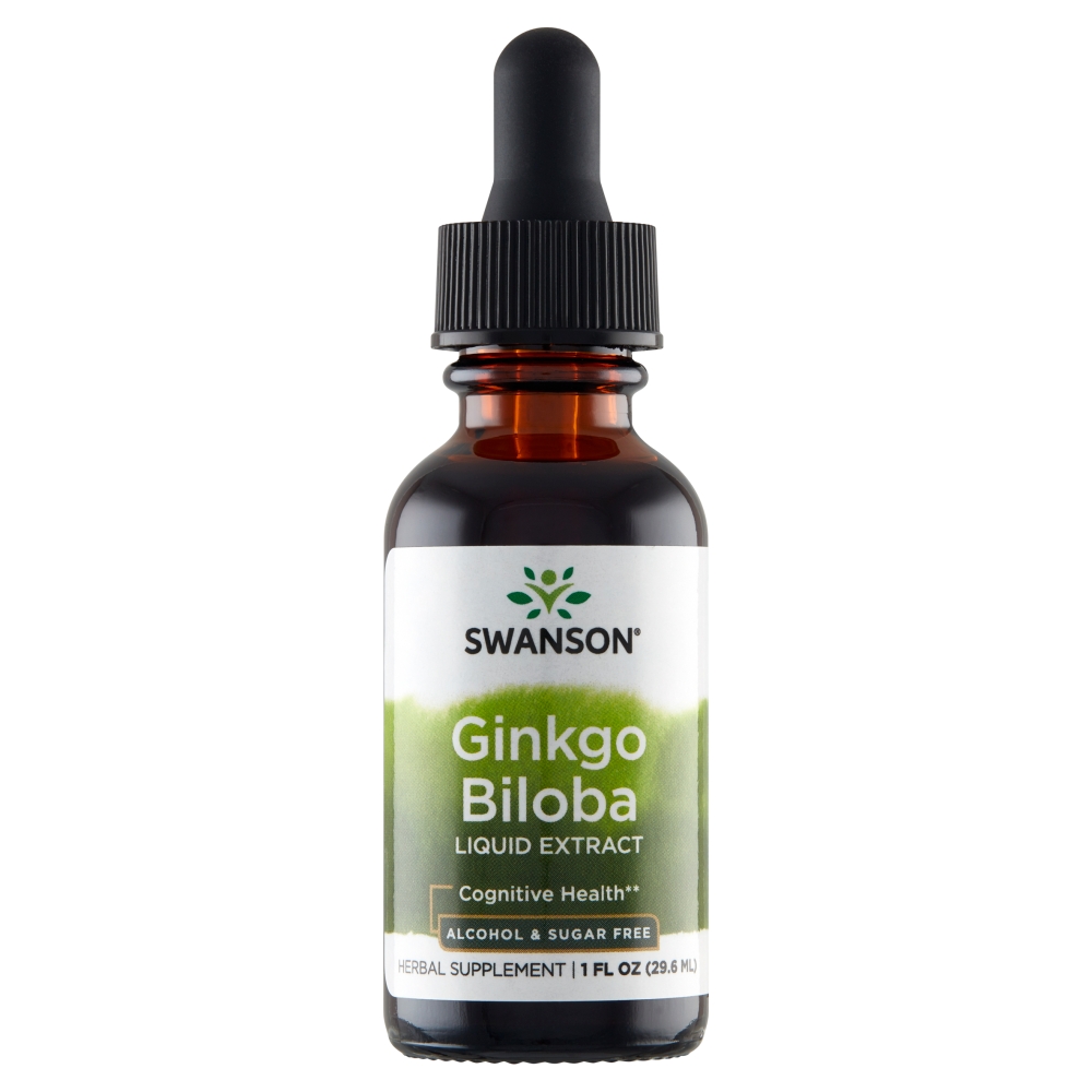 Swanson Ginkgo Biloba Liquid Ekstrakt Płyn, 29,6 ml