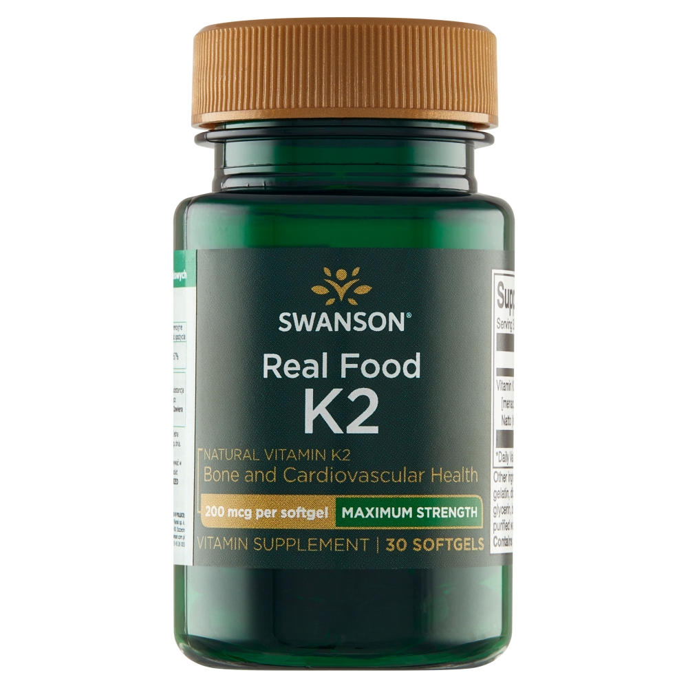 Swanson Witamina K2 Naturalna 200 mcg Kapsułki