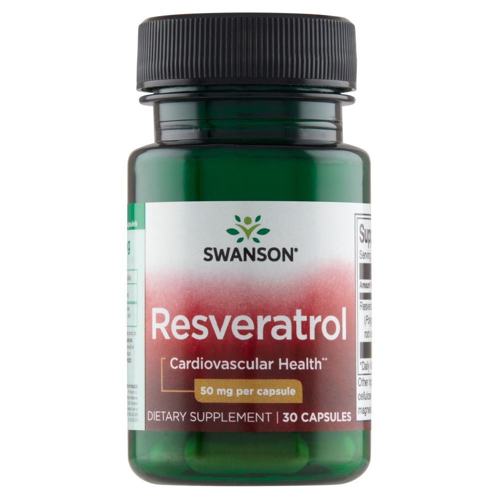 Swanson Resveratrol 50 mg Kapsułki