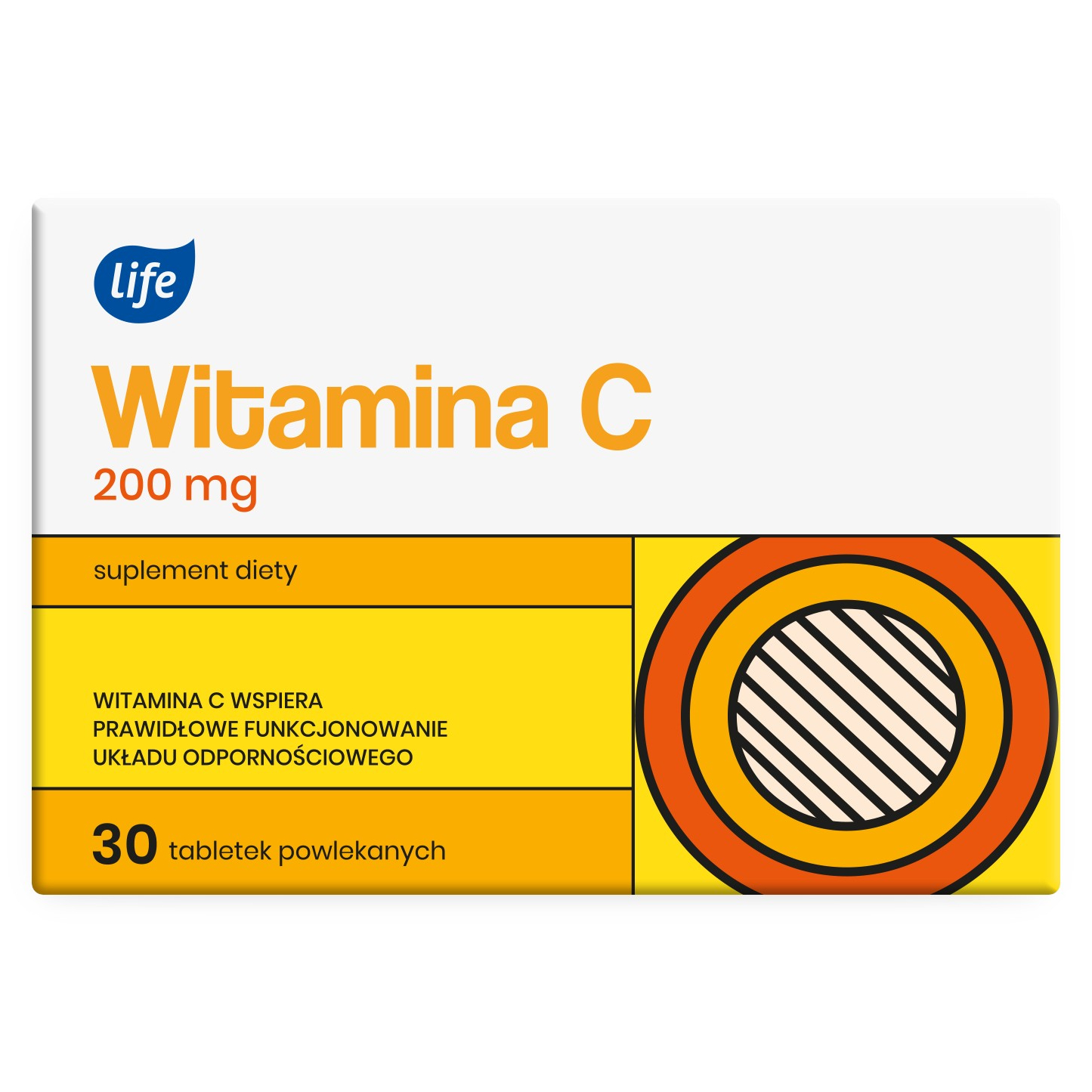 Life Witamina C 200 mg, Tabletki