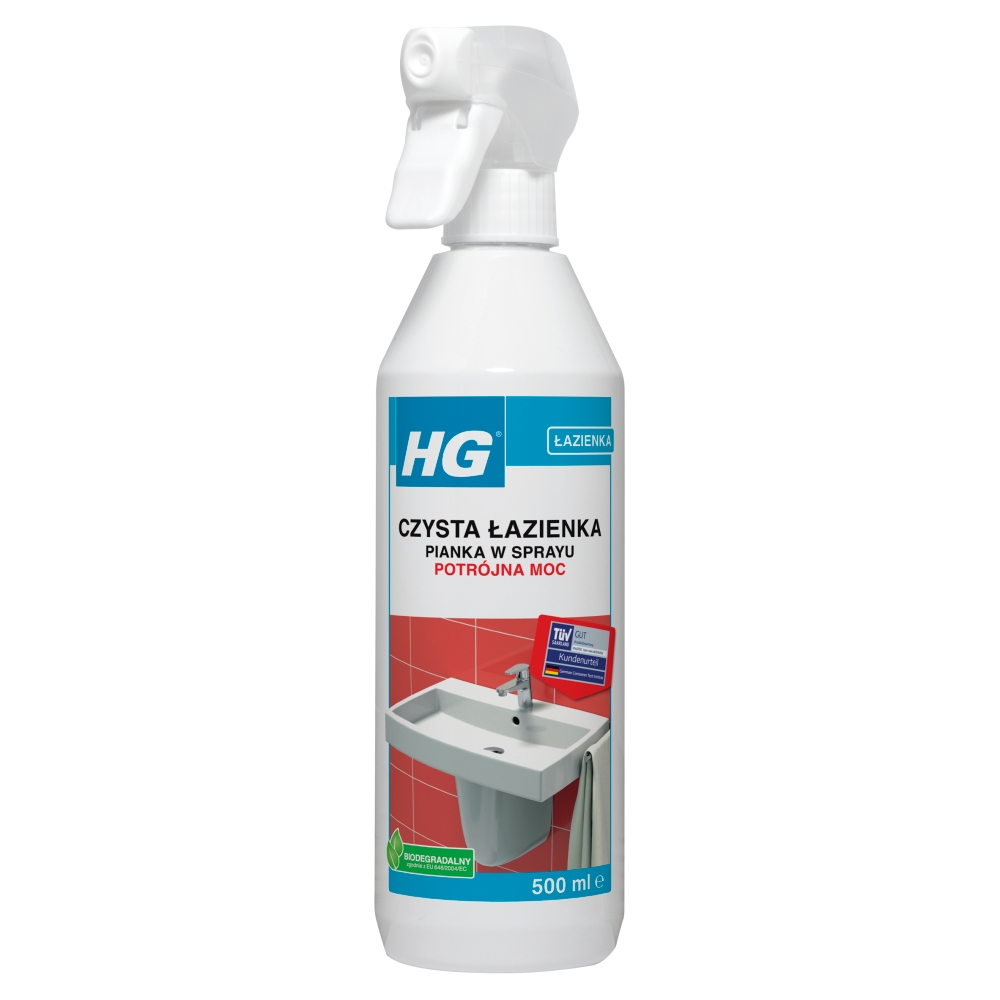 HG Czysta Łazienka Potrójna Moc Pianka w sprayu 500 ml 500 ml