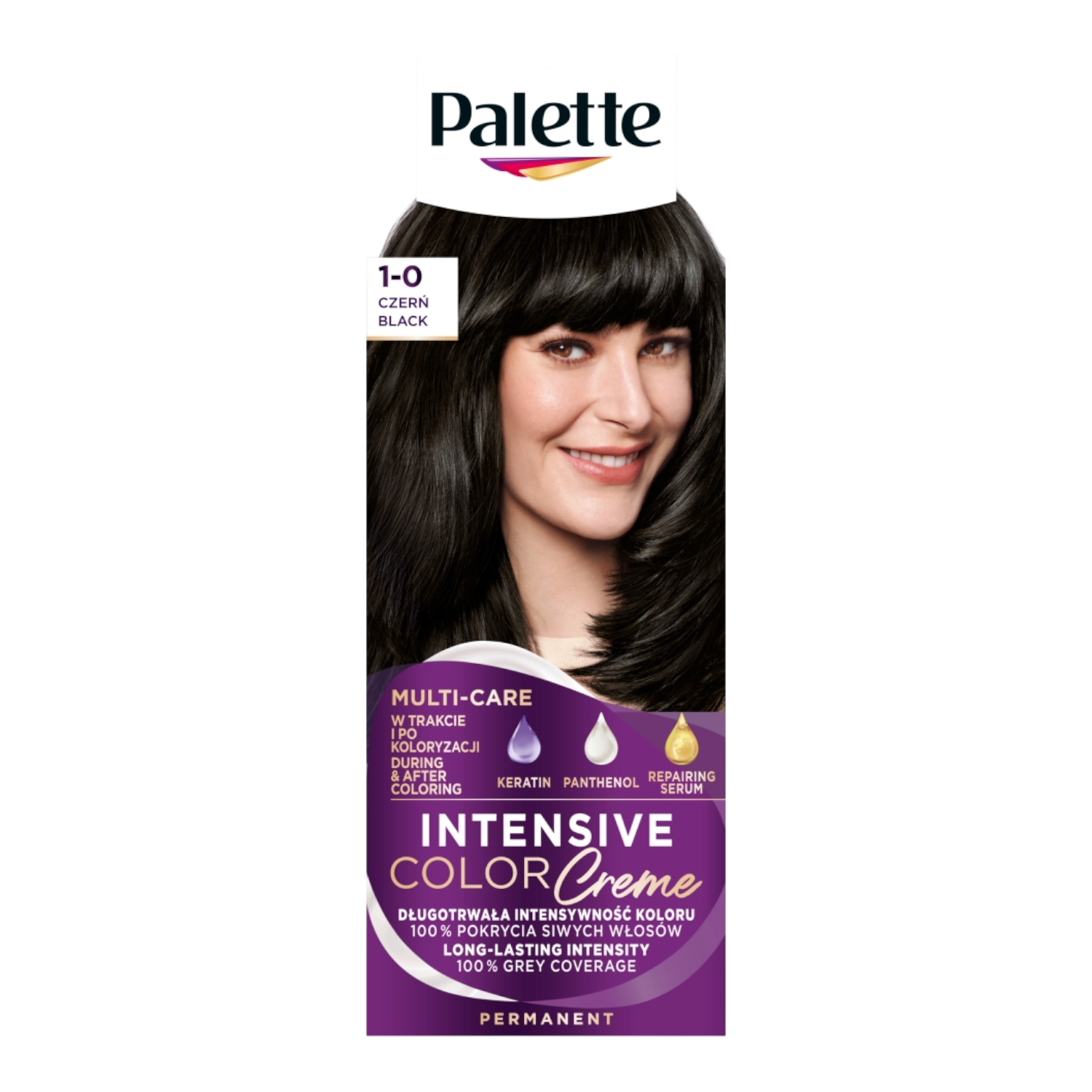 Palette Intensive Color Creme Farba do włosów, Czarny, 1-0