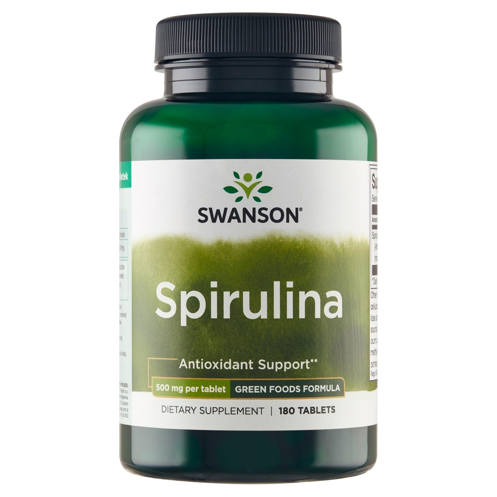 Swanson Spirulina Tabletki, 180 szt.