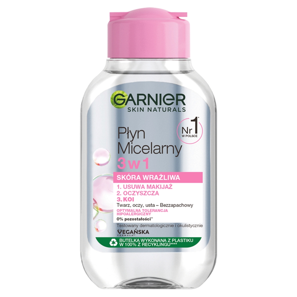 Garnier Skin Naturals Płyn micelarny 3w1 do skóry wrażliwej, 100 ml