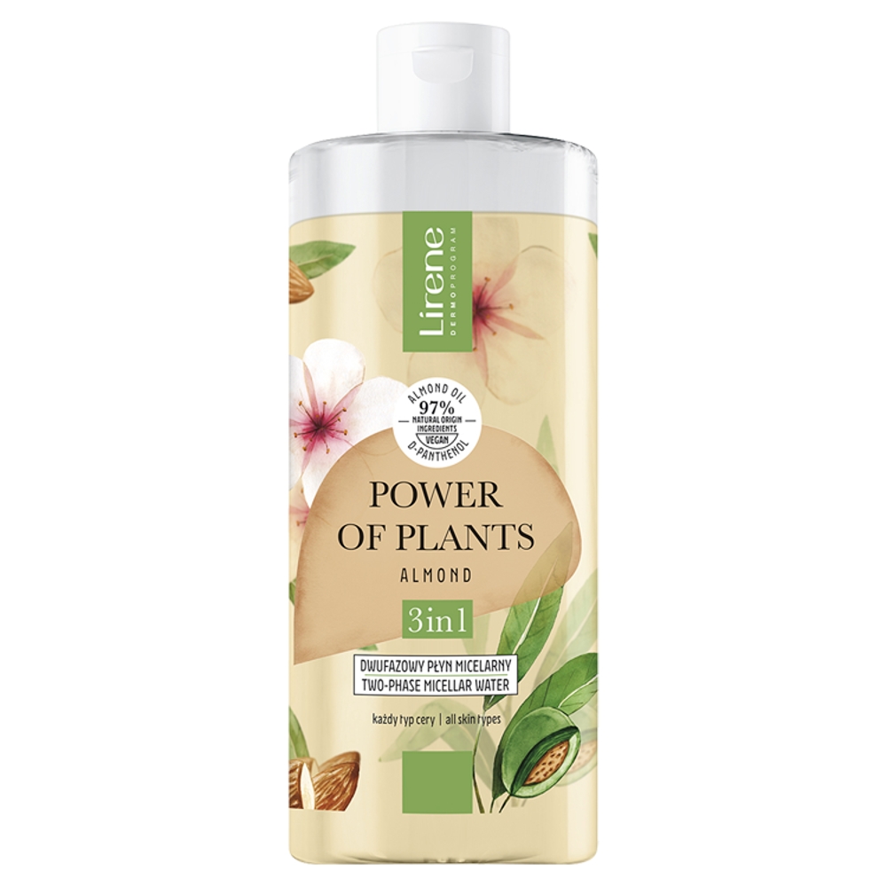 Lirene Power Of Plants Migdał Dwufazowy płyn micelarny 3w1 400 ml