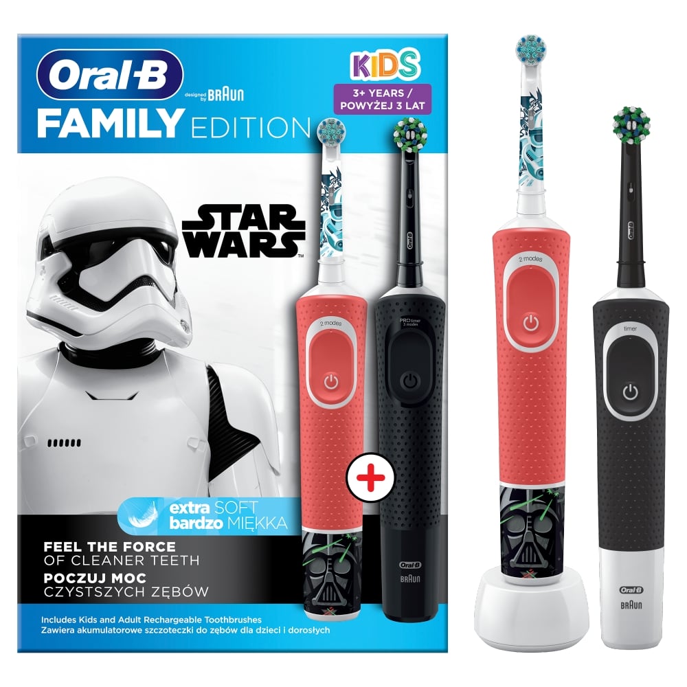 Oral-B Set Edizione Famiglia (Vitality Pro Protect X Clean + Spazzolino Kids 3+ Star W)