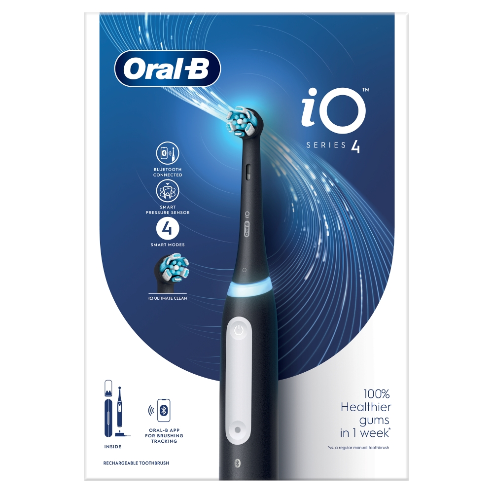 Oral-B Szczoteczka Io4 Matt Black Szczoteczka elektryczna z technologią elektryczną