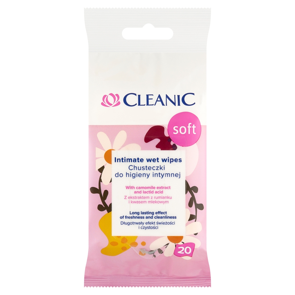 Cleanic Chusteczki do higieny intymnej Soft 20 szt.