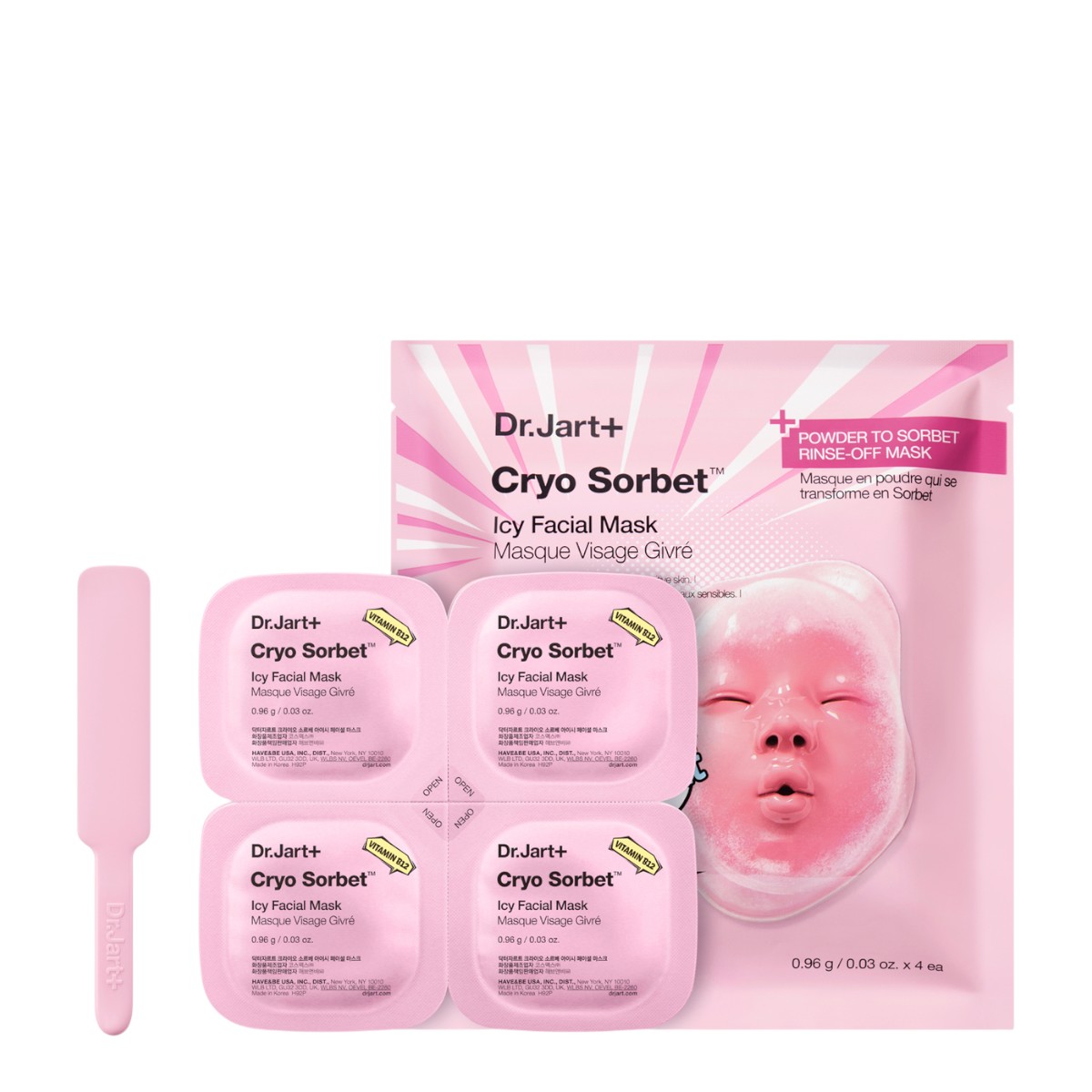 Dr. Jart Cryo Sorbet Icy Facial Mask Chłodząca maska do twarzy zmniejszająca opuchliznę, 40 g