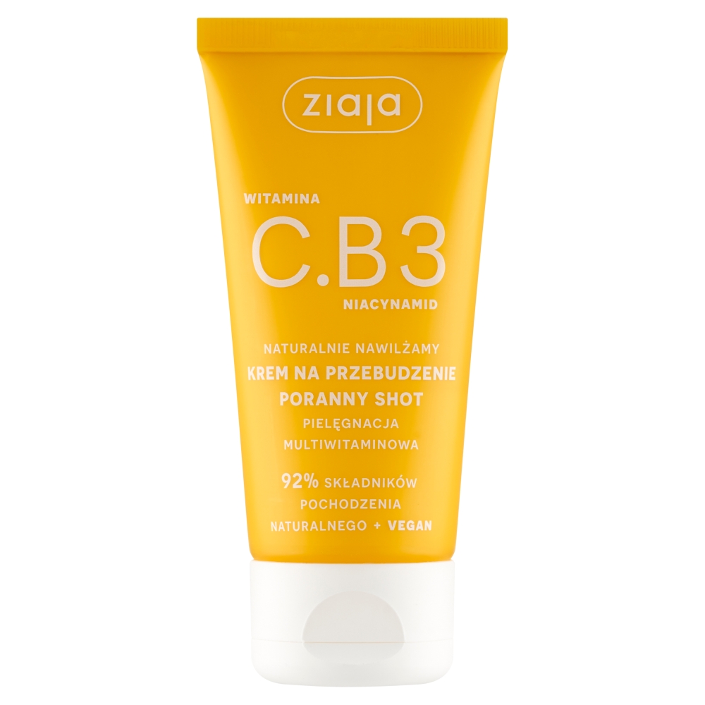 Ziaja Witamina C.B3 Niacynamid Naturalnie nawilżamy Krem na przebudzenie poranny shot