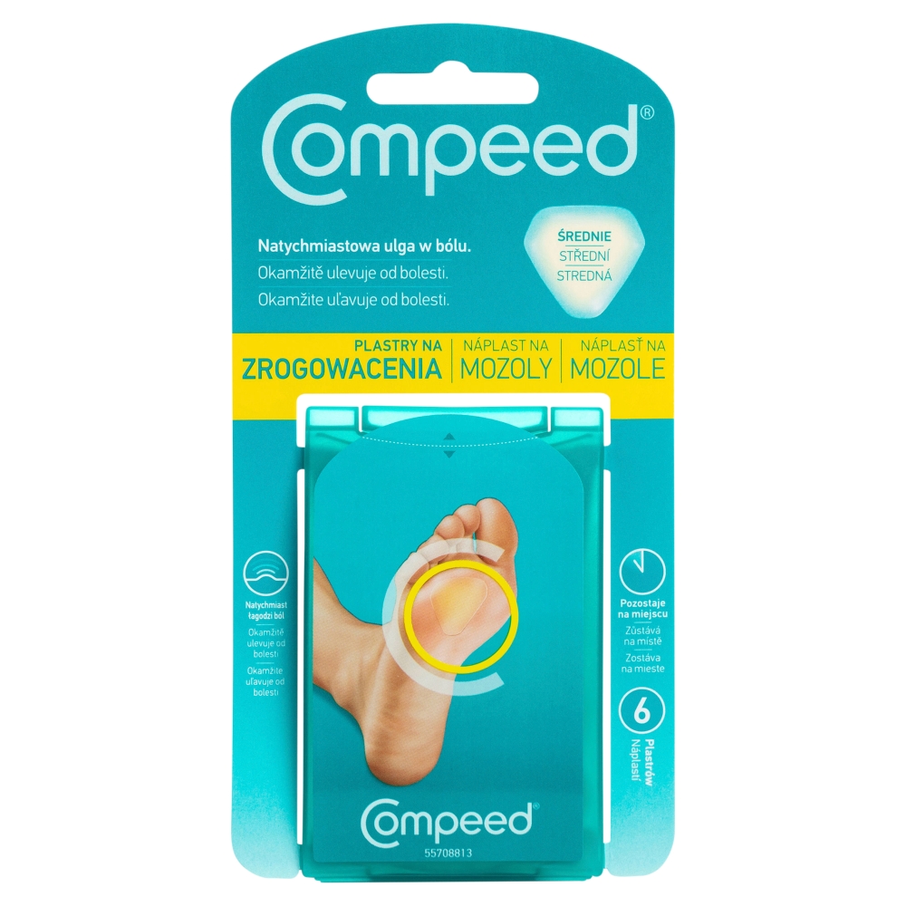 Compeed Plastry na zrogowacenia, Rozmiar średni