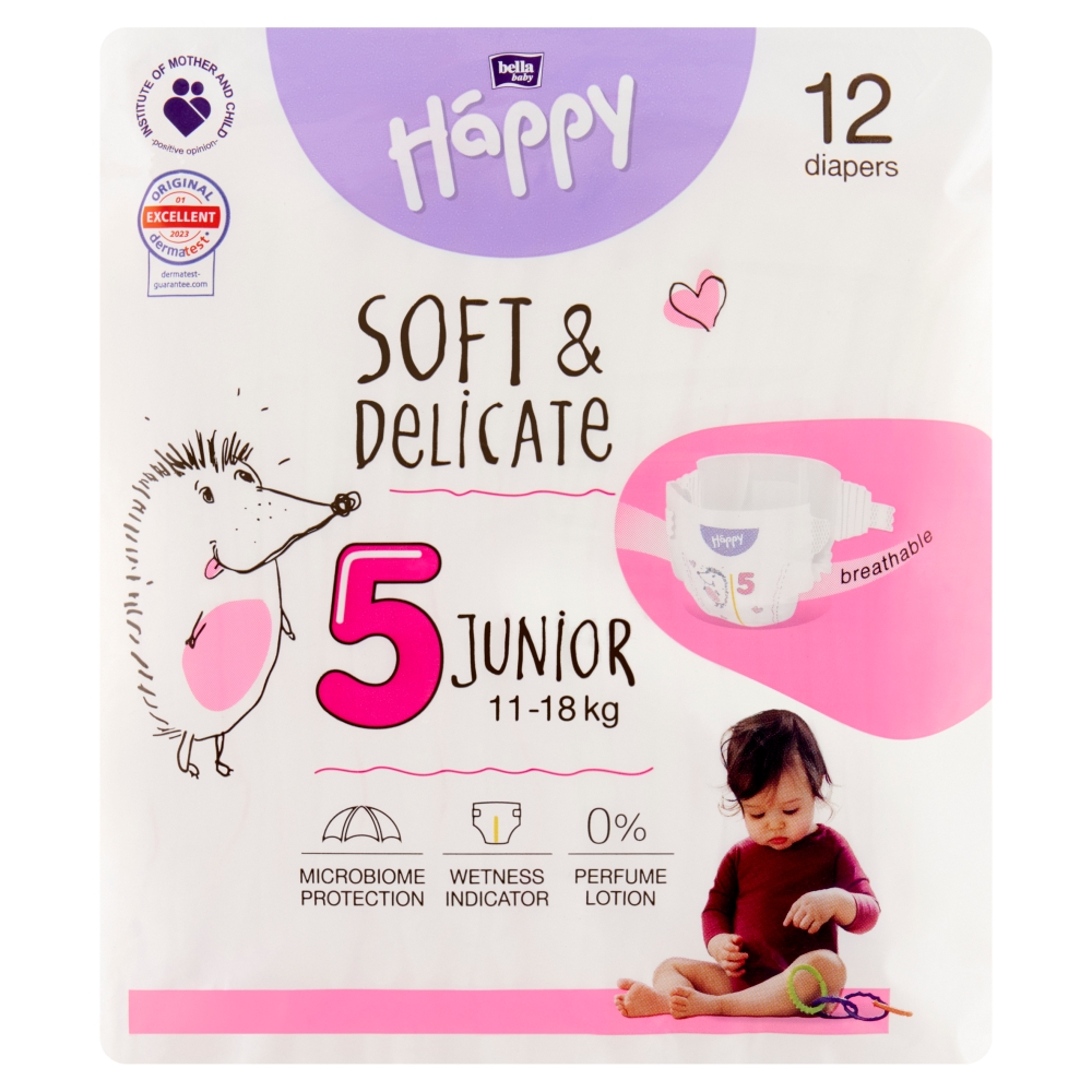 Bella Happy Soft & Delicate Pieluszki Junior