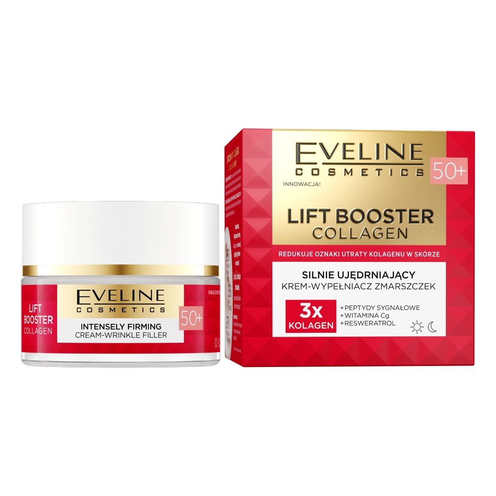 Eveline Lift Booster Collagen, Krem do twarzy 50+ 