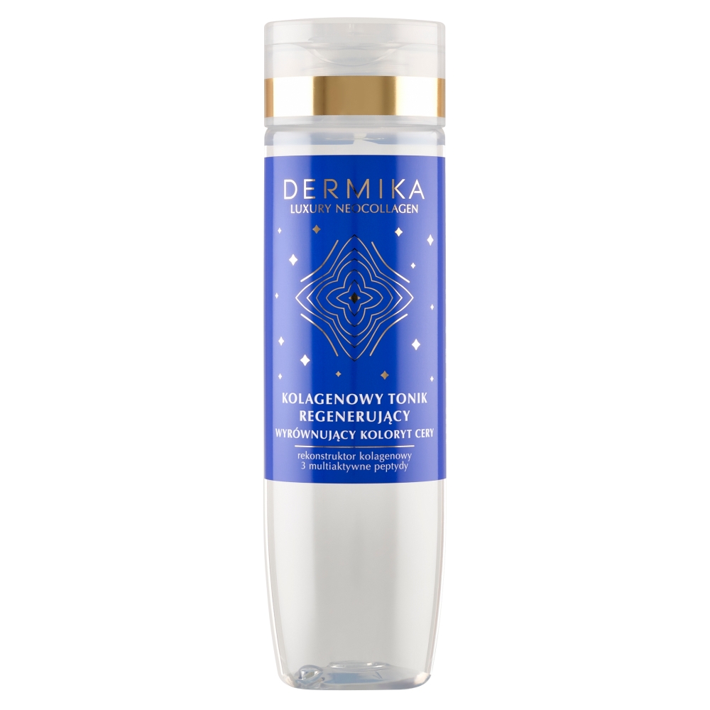 Dermika Luxury Neocollagen Kolagenowy tonik regenerujący, wyrównujący koloryt cery  200 ml