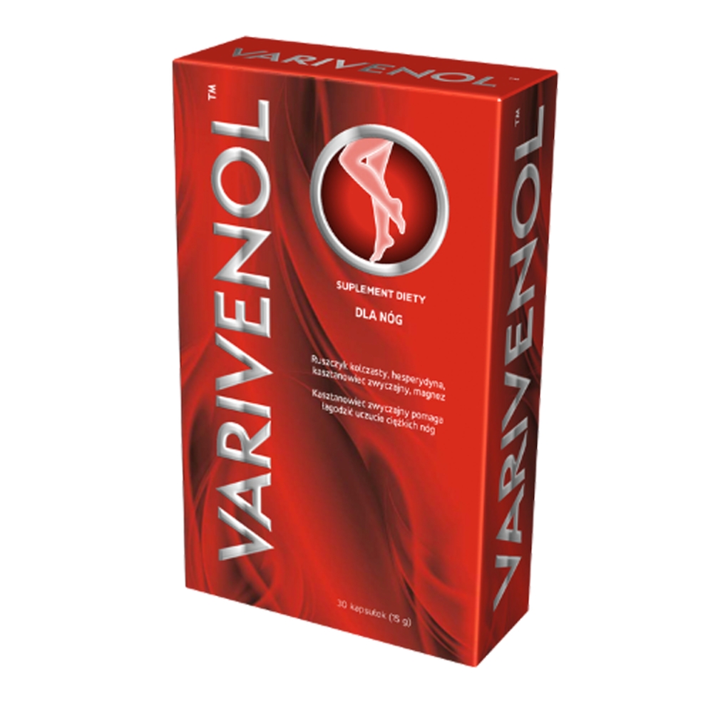 Varivenol, Preparat wspierający pracę układu żylnego, Kapsułki