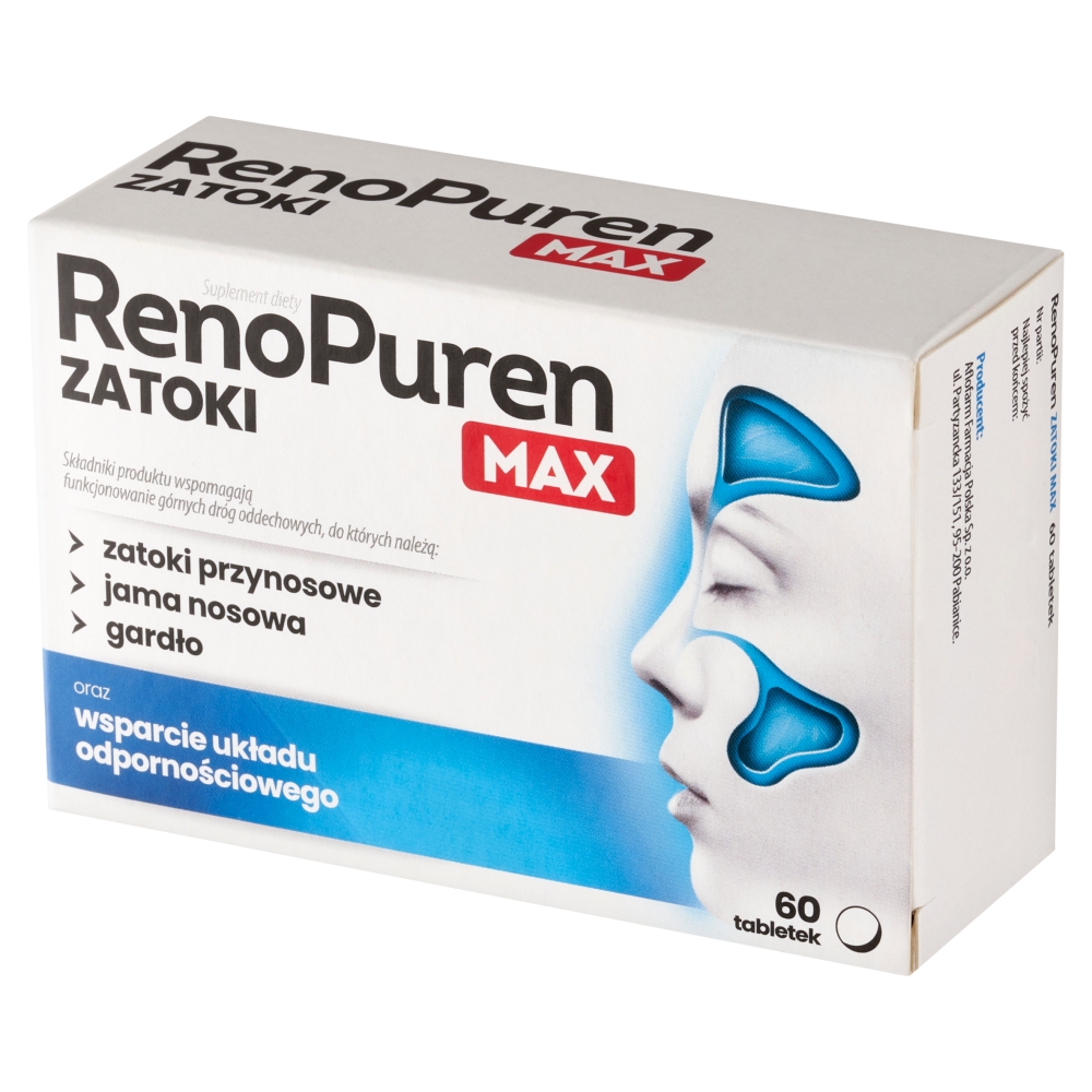 Renopuren Zatoki Max Tabletki, 60 szt.